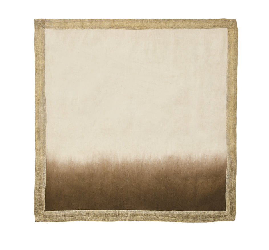 Dip Dye Napkin in Natural Brown (Set of 4)