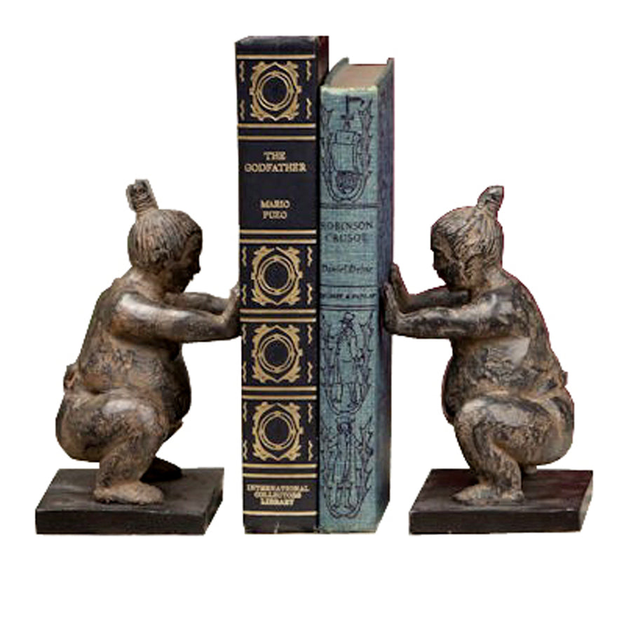 Sumo Wrestler Bookends