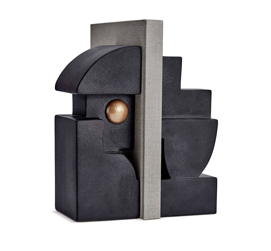 Cubisme Bookend Two in Black