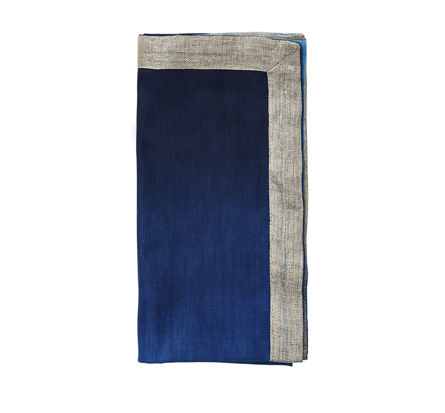 Dip Dye Napkin in Navy (Set of 4)