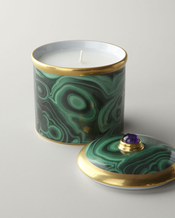 Malachite Candle