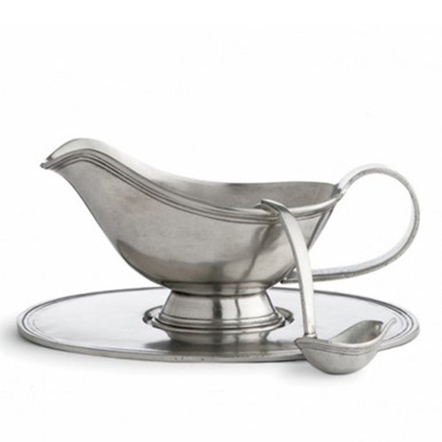 Tavola Gravy Boat with Tray & Ladle