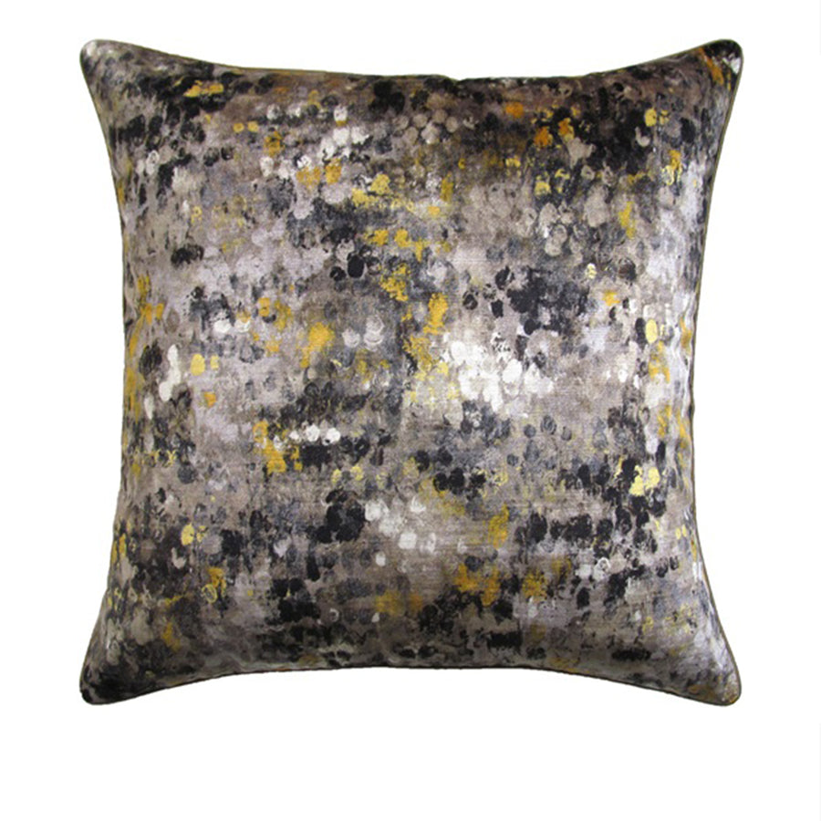 Painted Velvet Grey Pillow