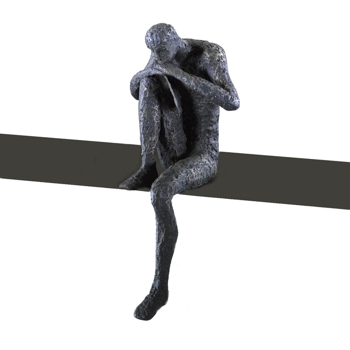 Thinking Man Shelf Sculpture