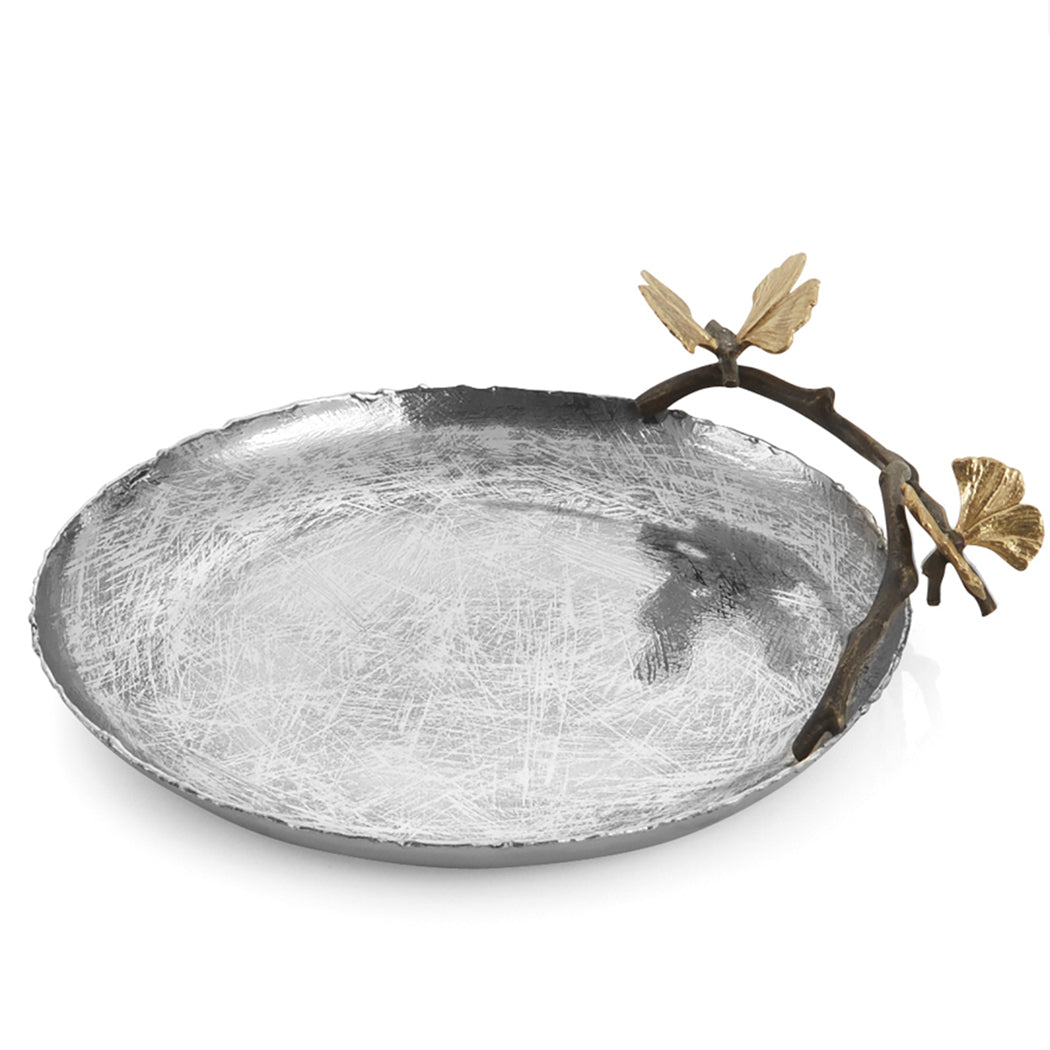 Butterfly Ginkgo Small Round Platter