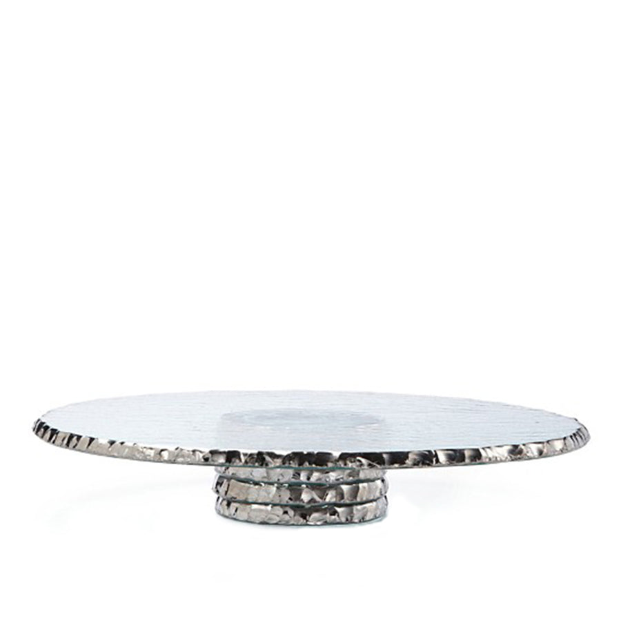 Edgey Cake Stand in Platinum