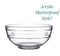 Isabella Clear Acrylic Berry Bowl