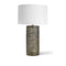 Chain Link Glass Cylinder Table Lamp