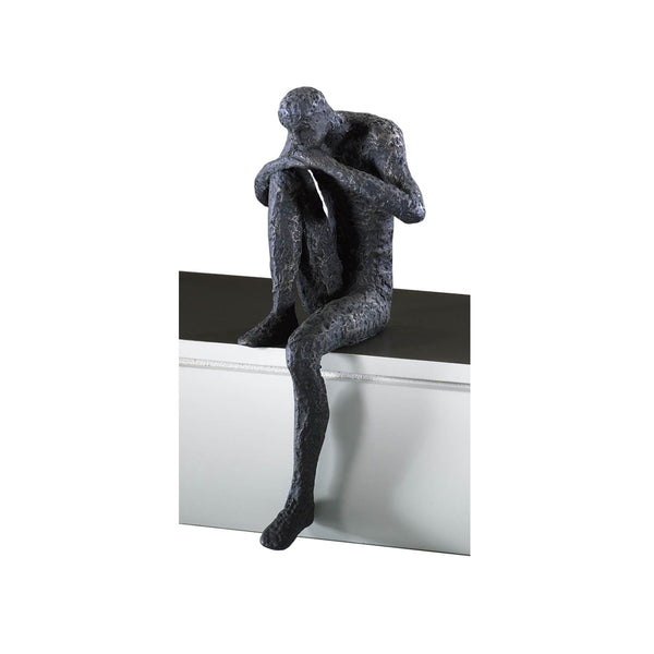 Thinking Man Shelf Sculpture