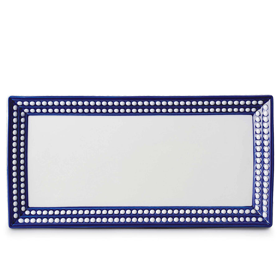 Perlée Bleu Rectangular Platter