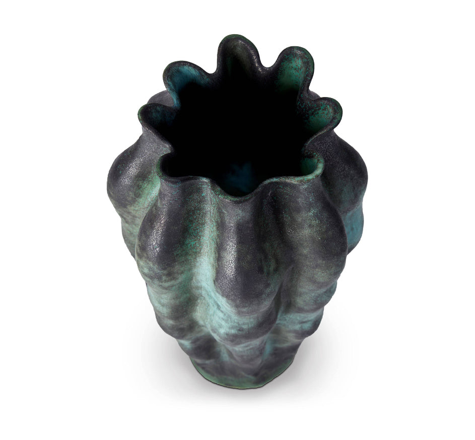 Large Green Cenote Vase