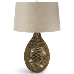 Chain Link Glass Vessel Lamp