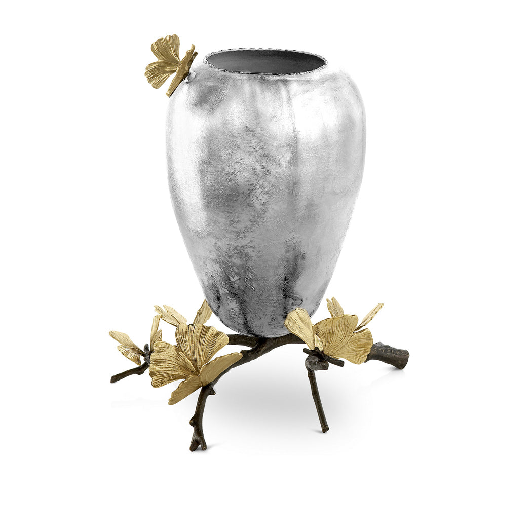 Butterfly Ginkgo Vase Medium