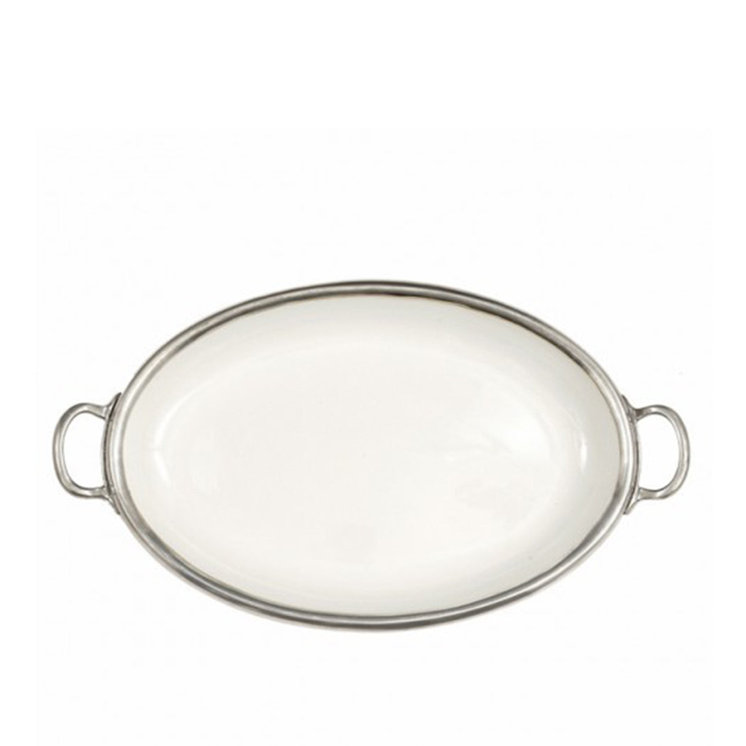 Tuscan Oval Tray with Handles