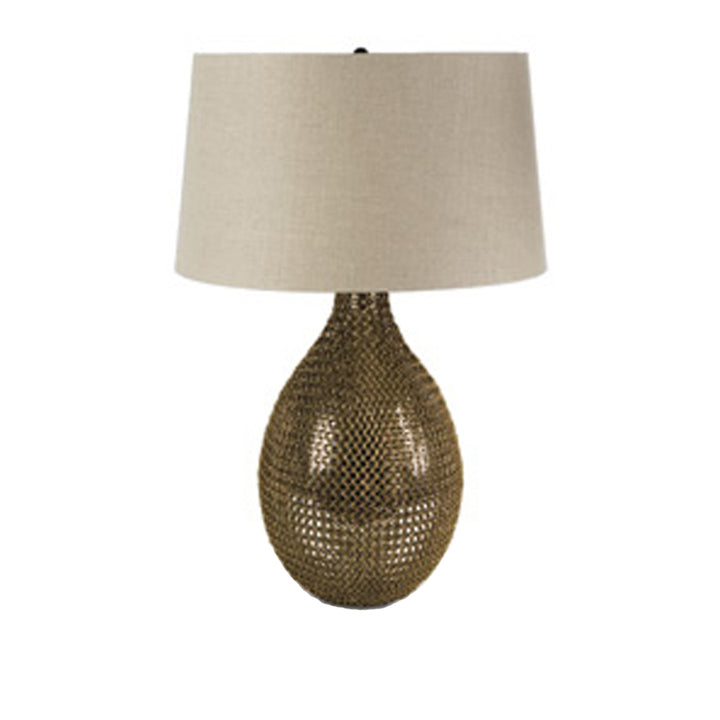 Chain Link Glass Vessel Lamp