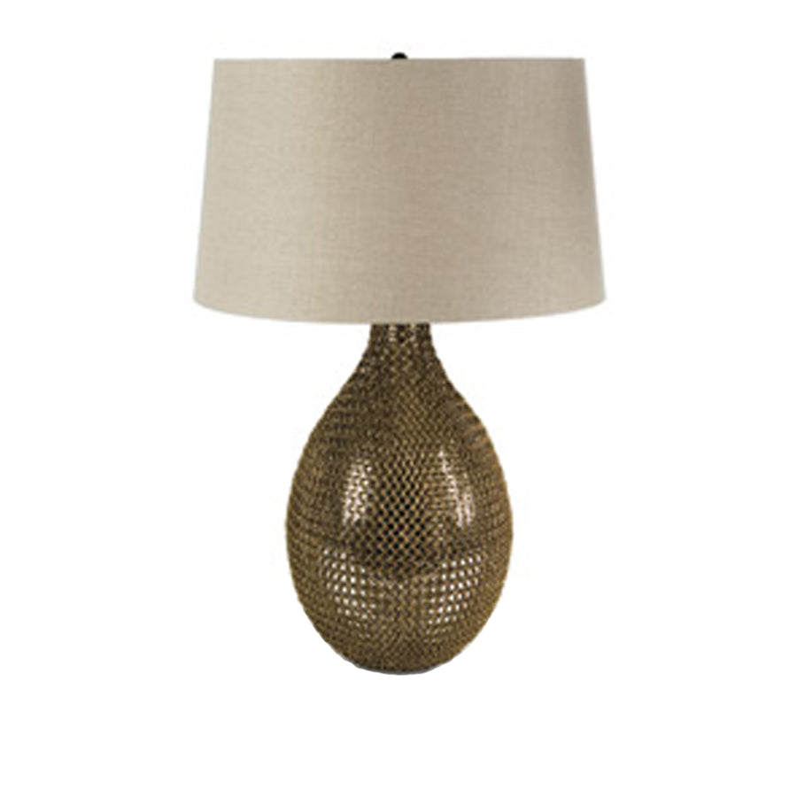 Chain Link Glass Vessel Lamp