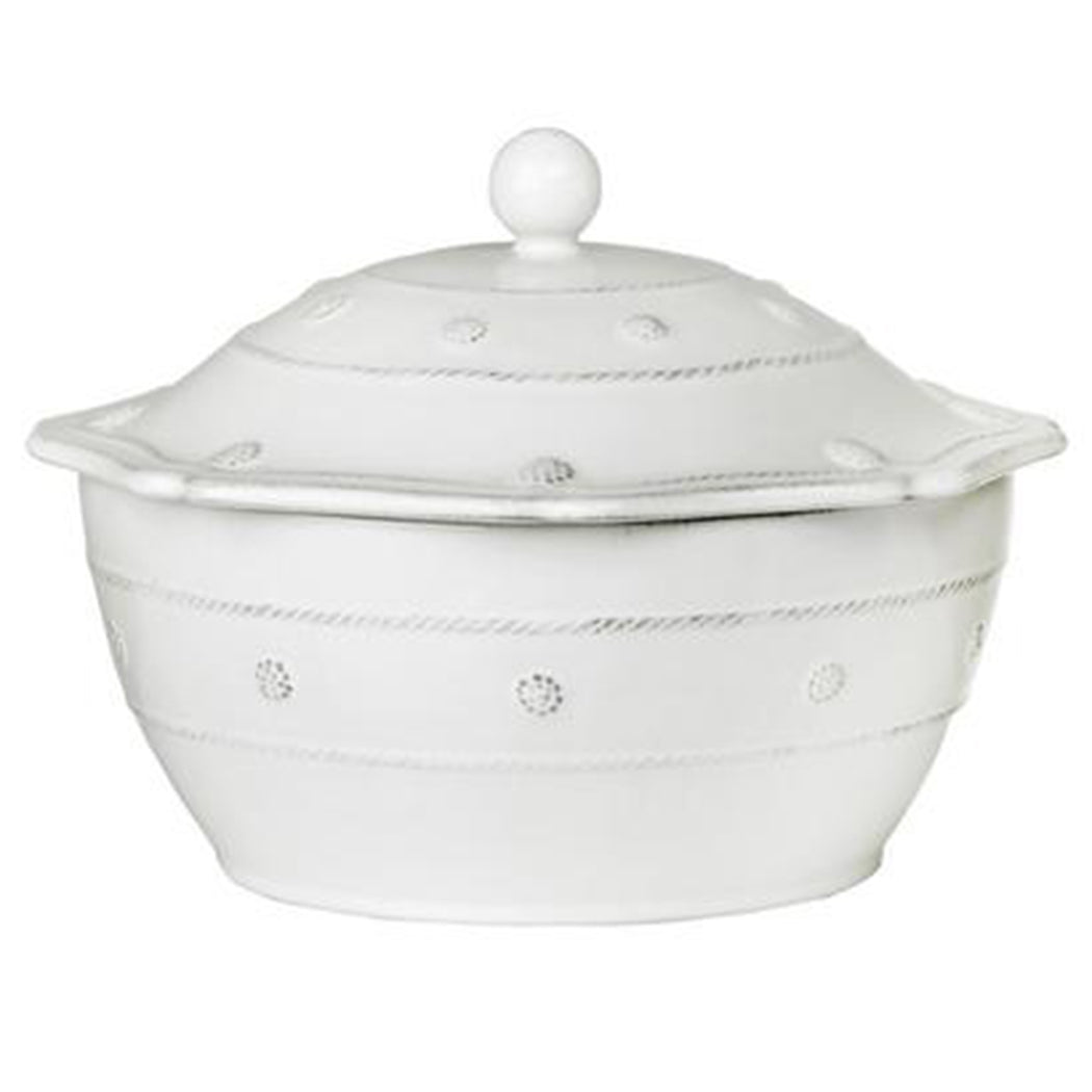 Berry & Thread Whitewash Large Covered Casserole