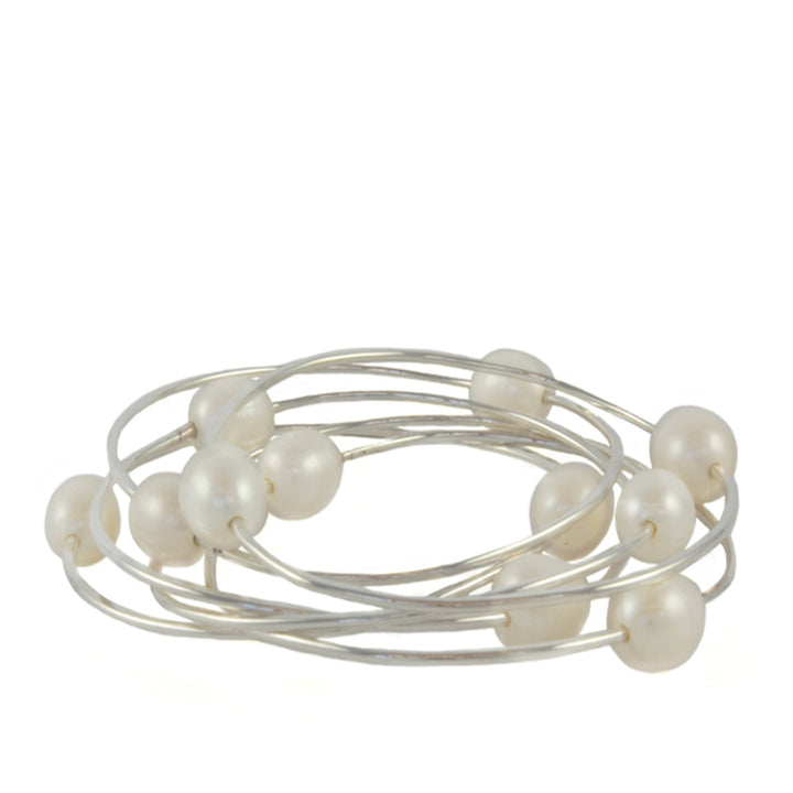 Set of Six Pearl Bracelet