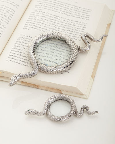 Snake Magnifying Glass Platinum in Large