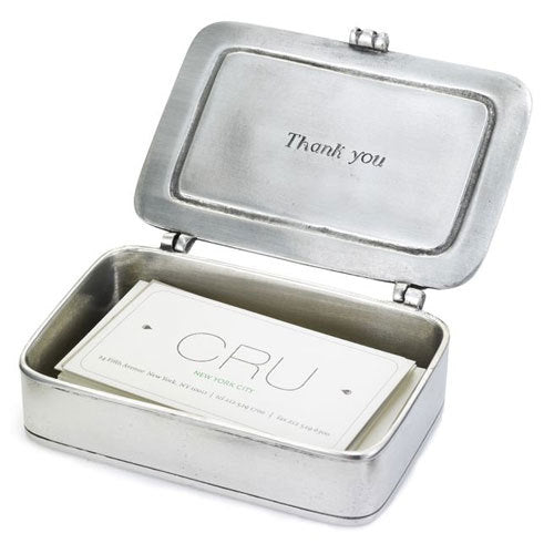 Pewter "Grazie" Box