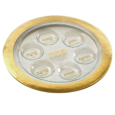 Seder Plate in Gold