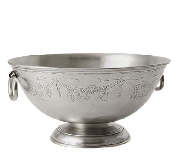 Engraved Deep Footed Bowl