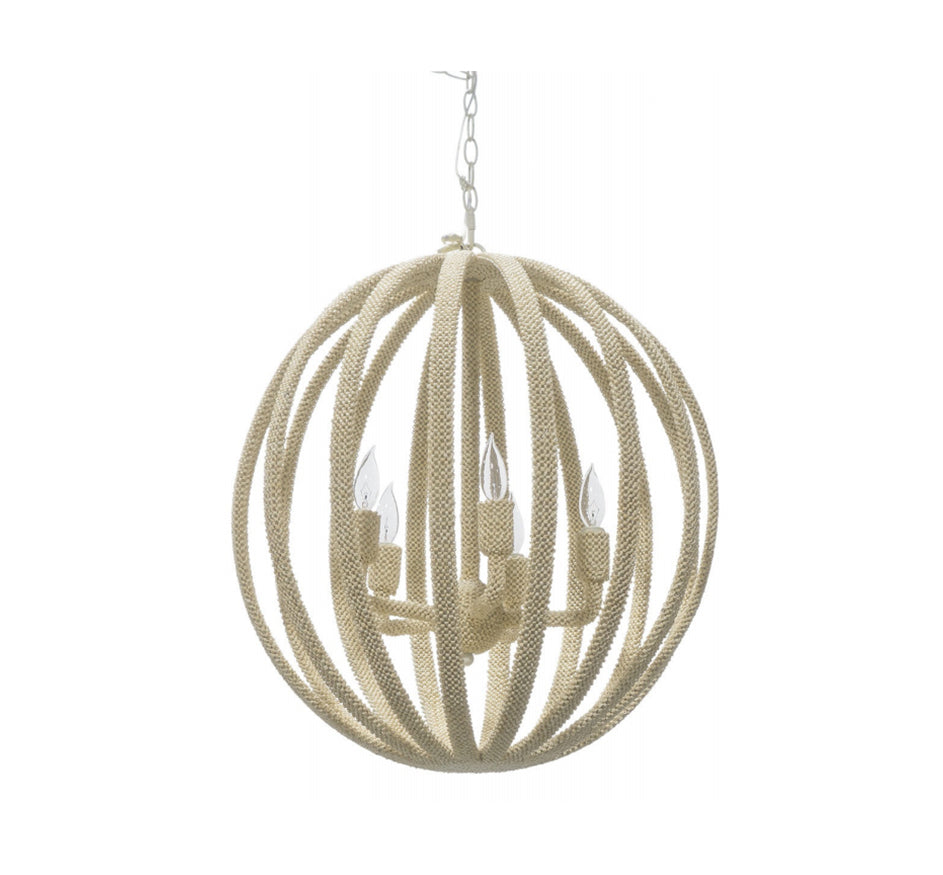 Madera Coco Chandelier, Large