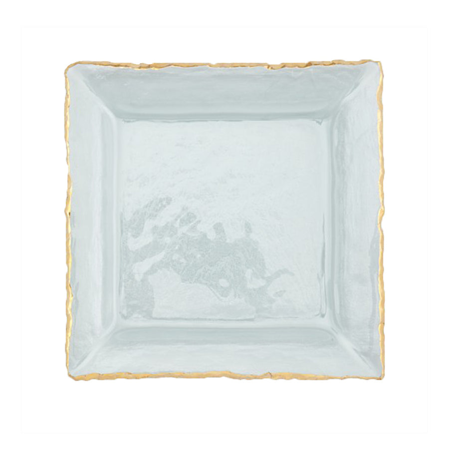 Edgey Square Platter Gold