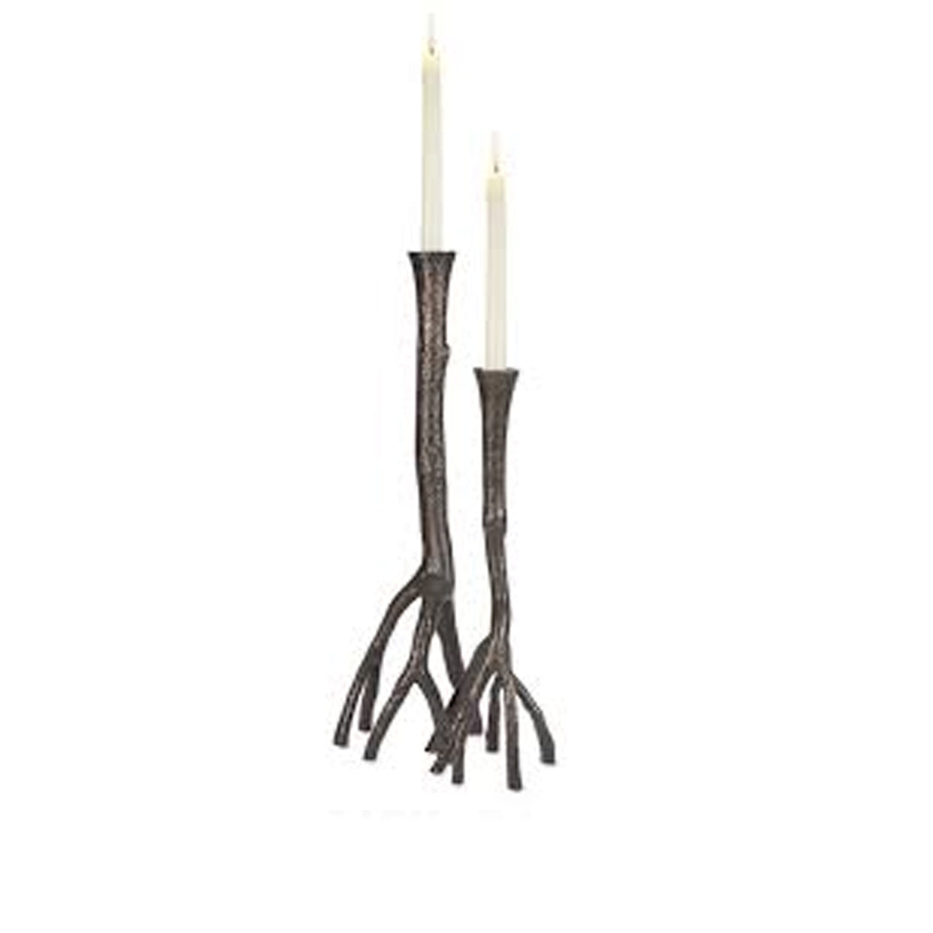 Enchanted Forest Candlestick Set Copper