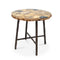 Petrified Wood Side Table Round