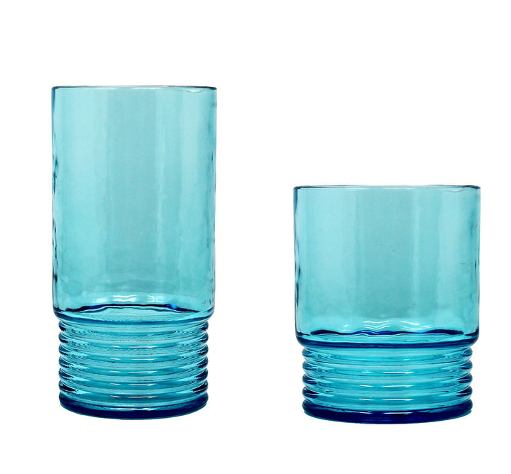 Santorini Acrylic Glassware Collection in Teal