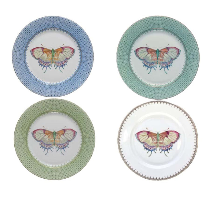 Lace Dessert Plate with Butterfly (Available in 3 Colors)