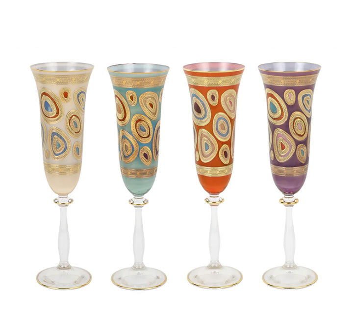 REGALIA CHAMPAGNE GLASS (Available in 4 Colors)