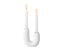 Resin Candle Holder - U In White