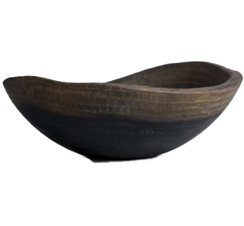 Ebony Oval Bowl 15"