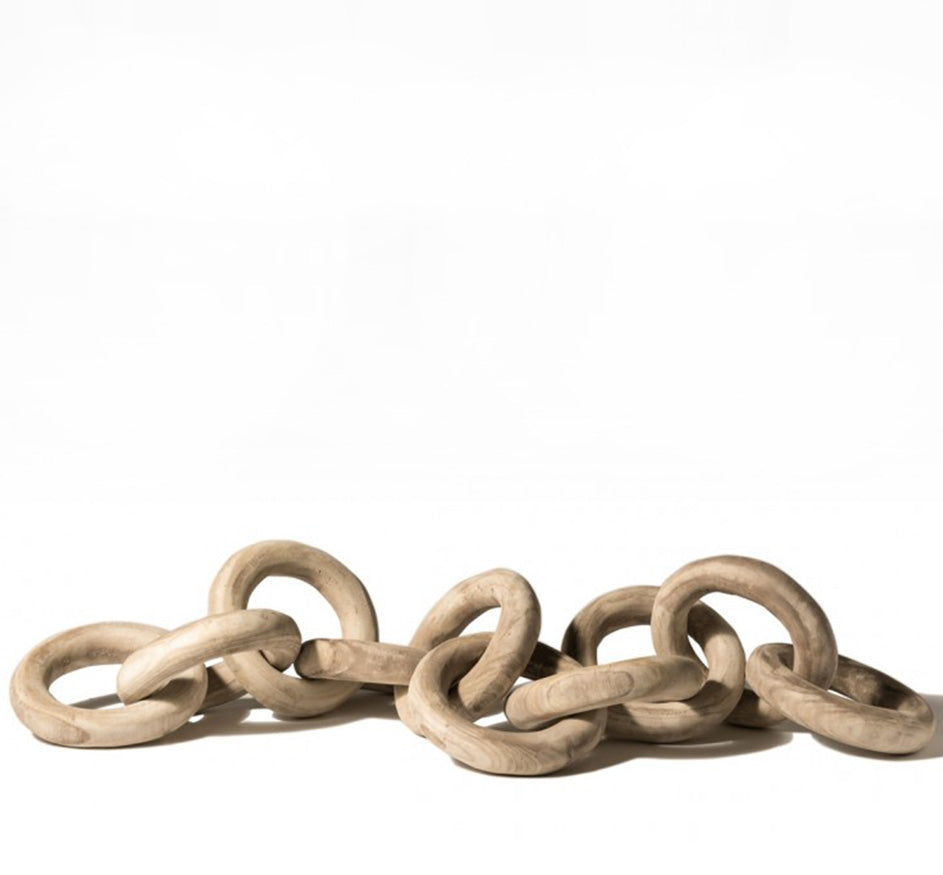 Wood Link Sculptural Chain