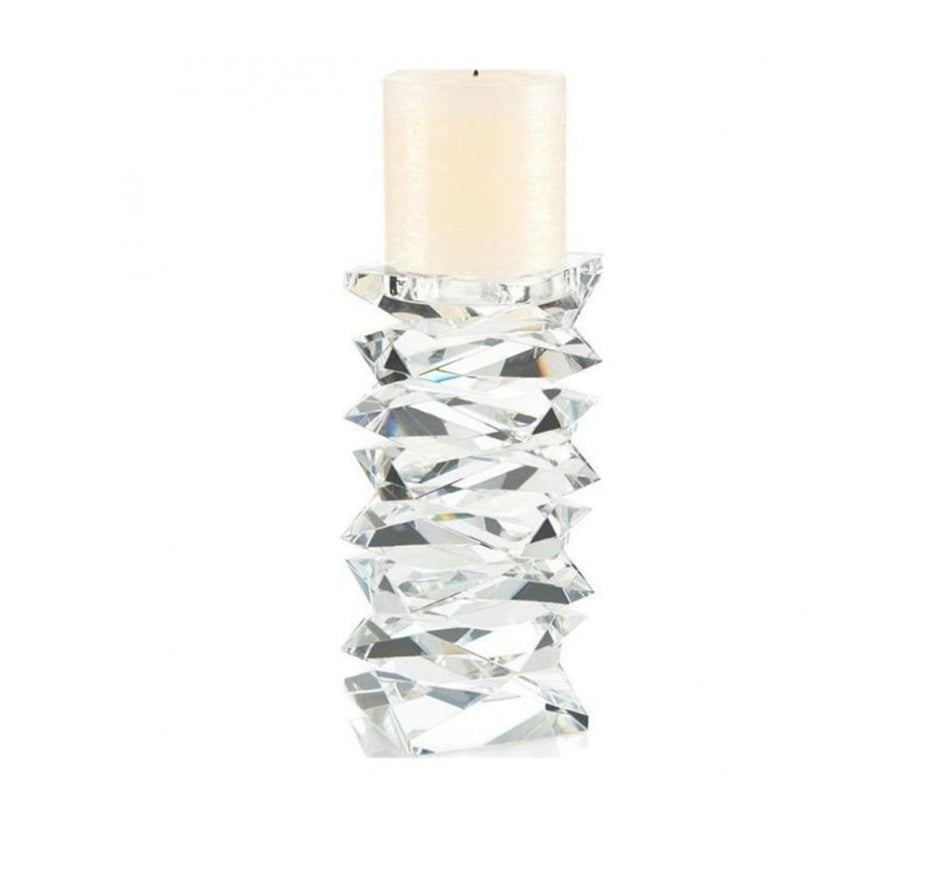 Stacked Crystal Candleholder Collection (2 Sizes)