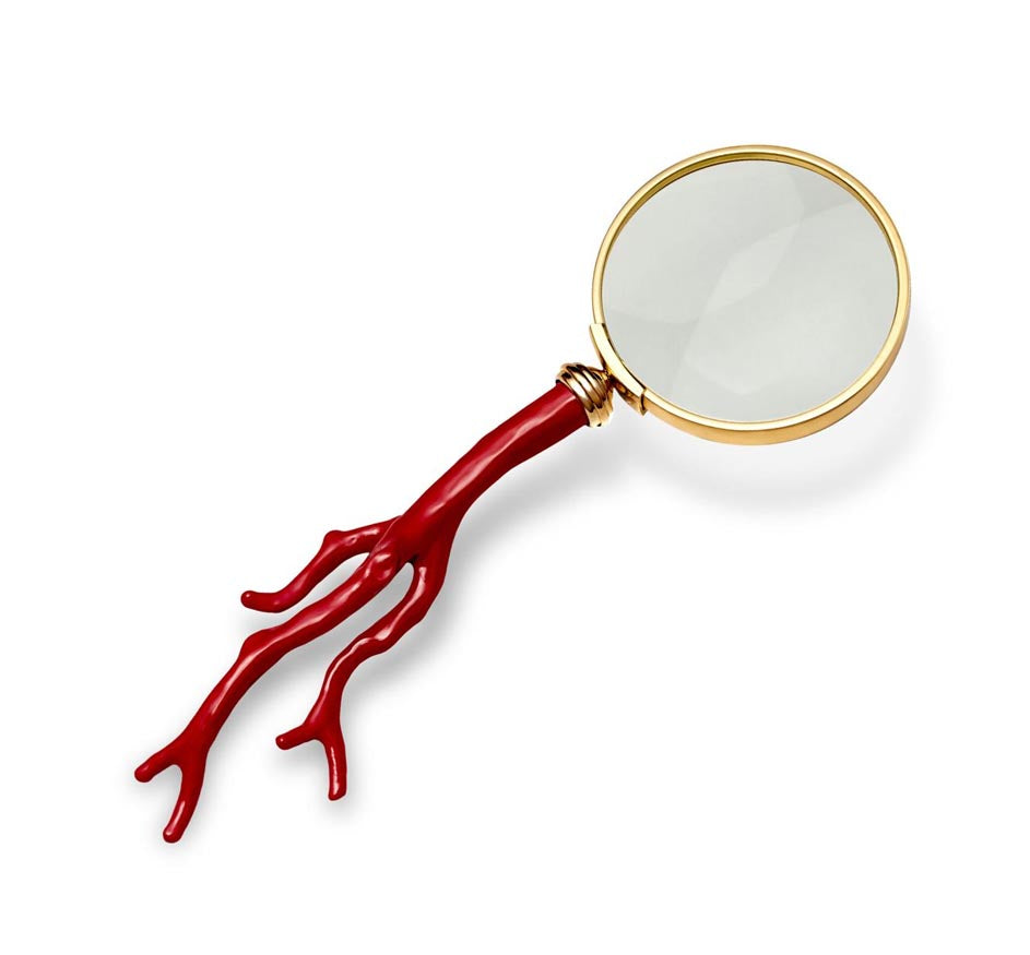 Coral Magnifying Glass