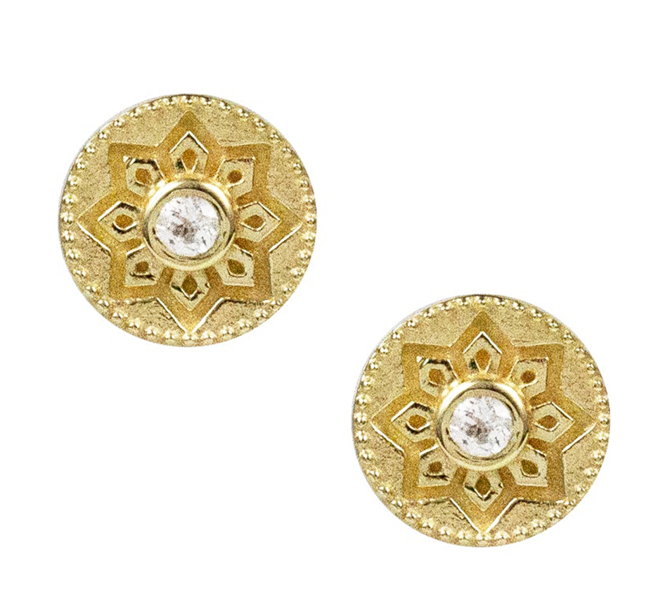 White Topaz Melina Studs