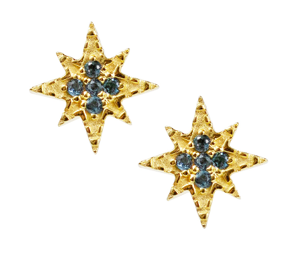 London Blue Topaz Ursa Studs