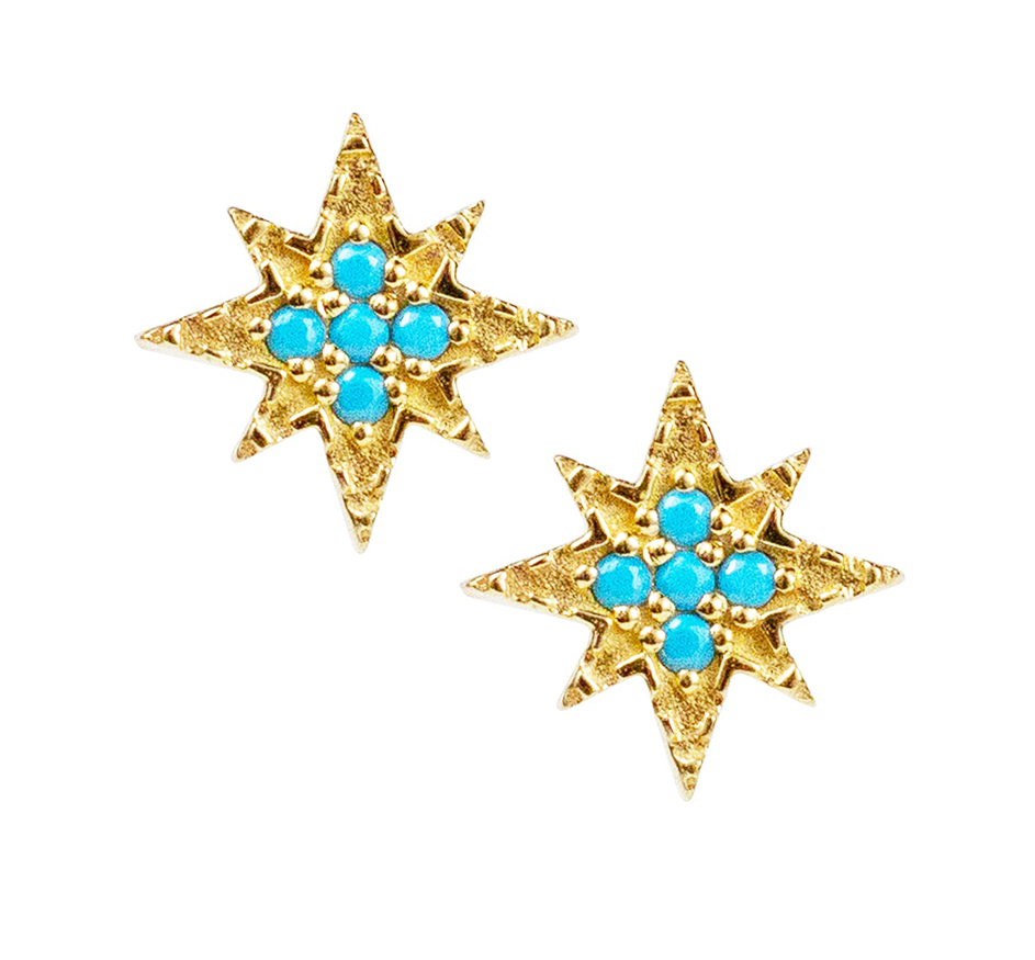 Turquoise Ursa Studs