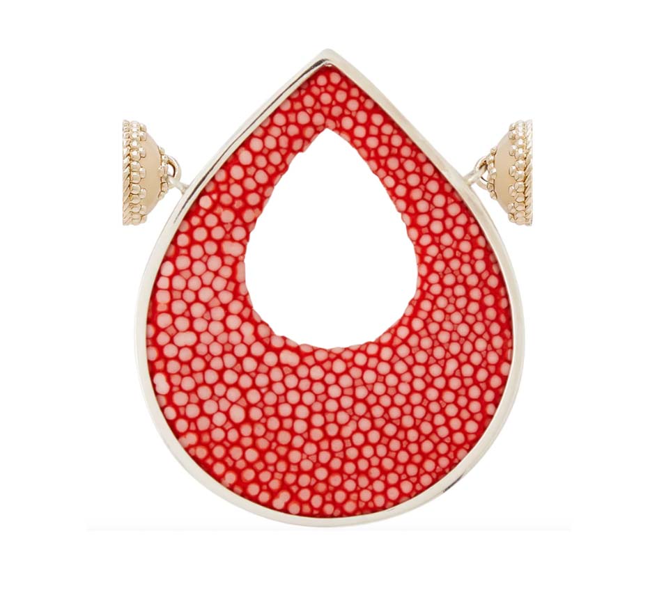 Large Chili Red Stingray Teardrop Centerpiece