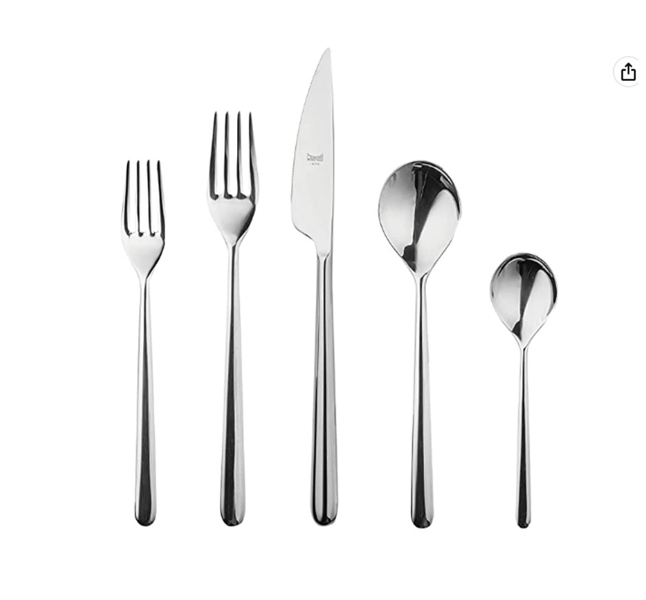 LINEA STAINLESS STEEL 5 PIECE PLACE SETTING