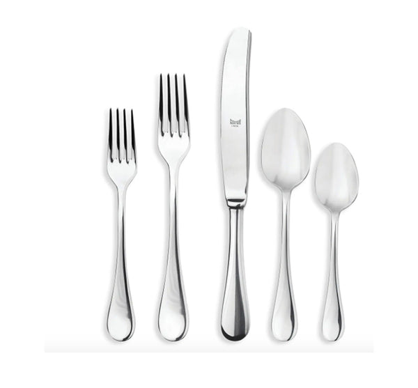 BRESCIA 5 PIECE PLACE SETTING IN STAINLESS STEEL