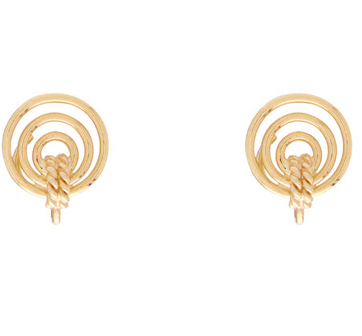 Mini Orbit 14K YG Earrings