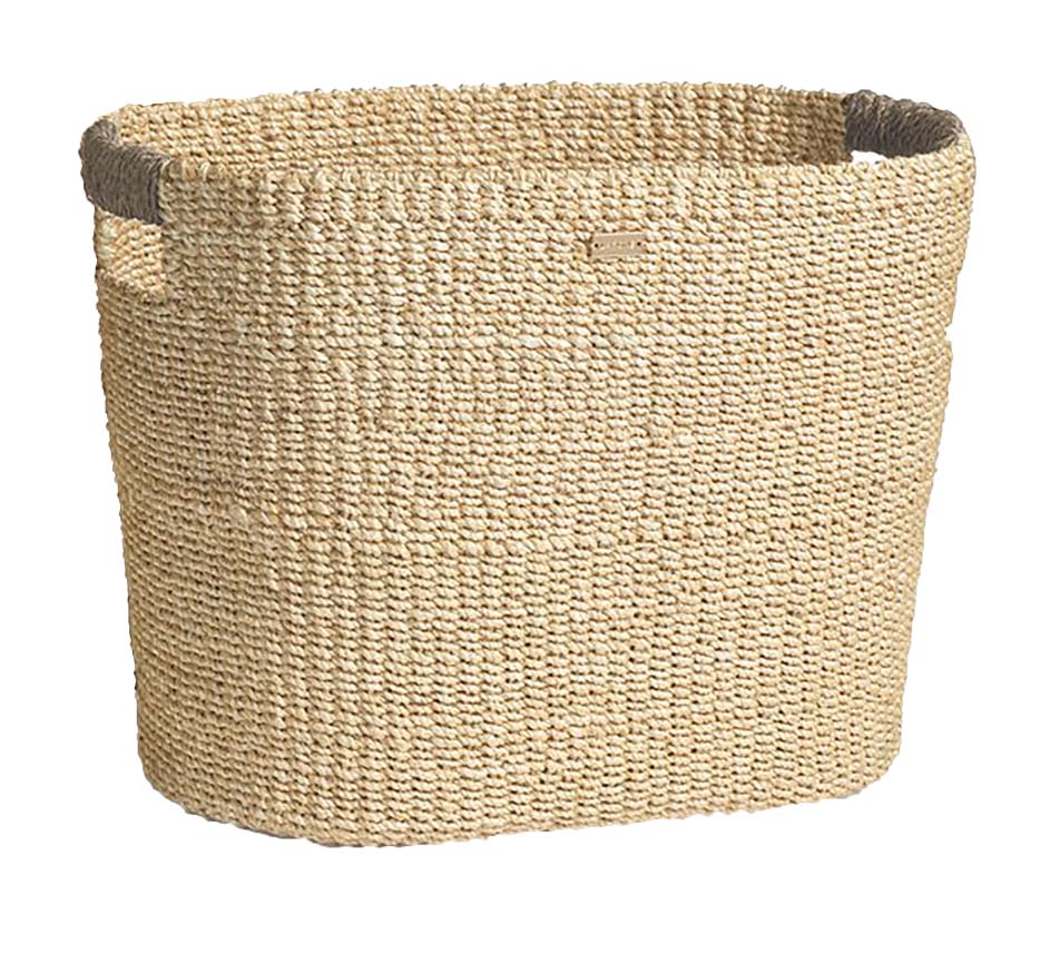 Miramar Oval Abaca Basket- Large