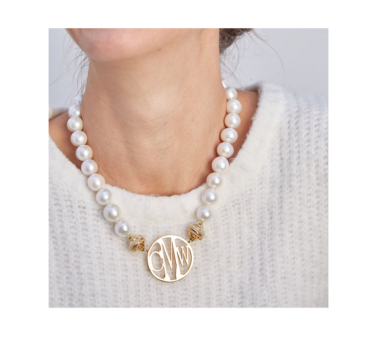 Molly Monogram 14K Gold Centerpiece