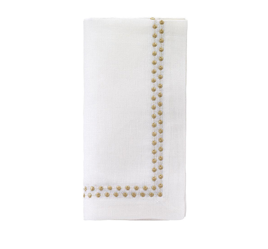 Pearls Napkin in Gold (Set of 4)