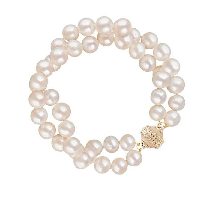 Potato Pearl Double Strand Bracelet