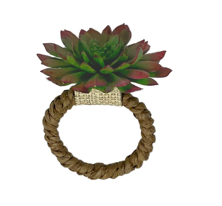 Plum Primerose Cactus Napkin Ring